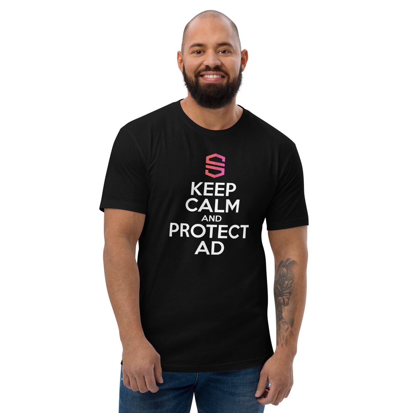 Unisex "Keep Calm and Protect AD" T-shirt - 100% Cotton
