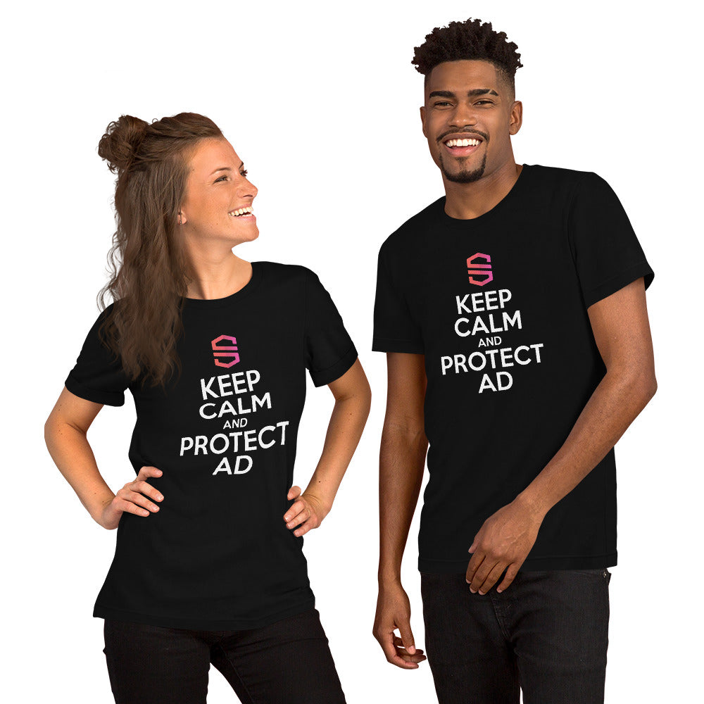 Unisex "Keep Calm and Protect AD" T-shirt - 100% Cotton - S&I