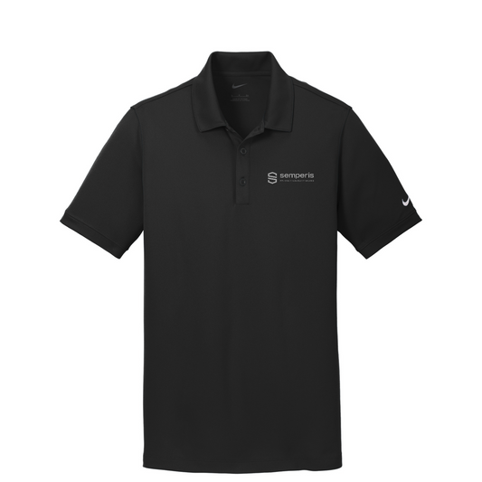 Nike Dri-FIT Solid Icon Pique Modern Fit Polo — Black