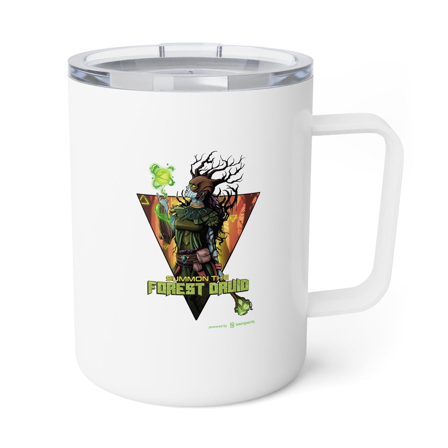 Insulated Coffee Mug, 10oz (Forest Druid) USA