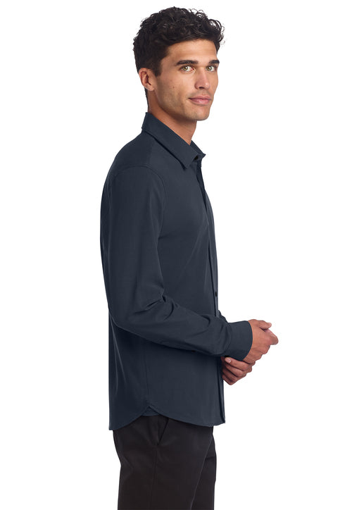 Mercer+Mettle® Long Sleeve Stretch Woven Shirt - Global