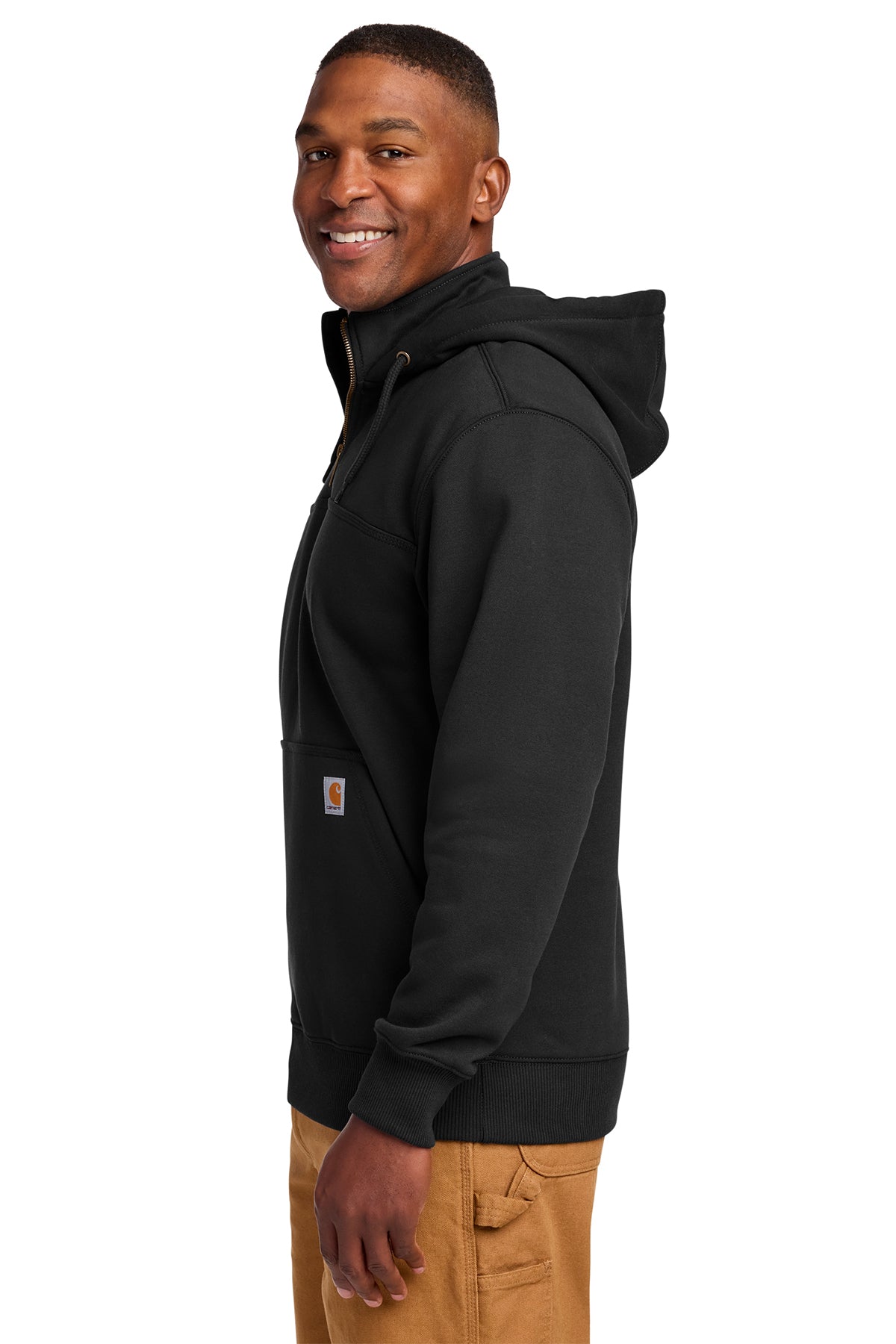 Carhartt® Rain Defender® Paxton Heavyweight Hooded Zip Mock Sweatshirt