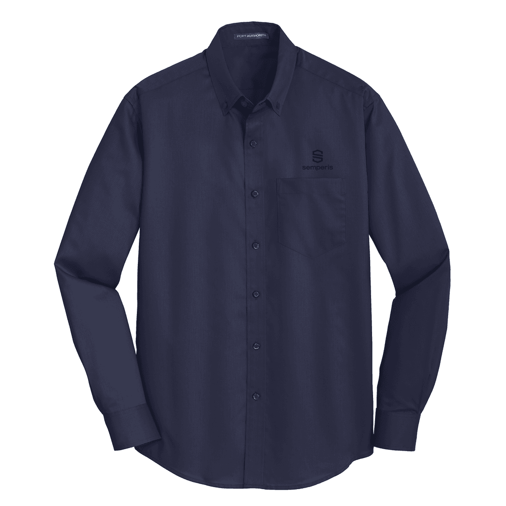 Port Authority® SuperPro™ Twill Shirt Brand Logo - Semperis USA