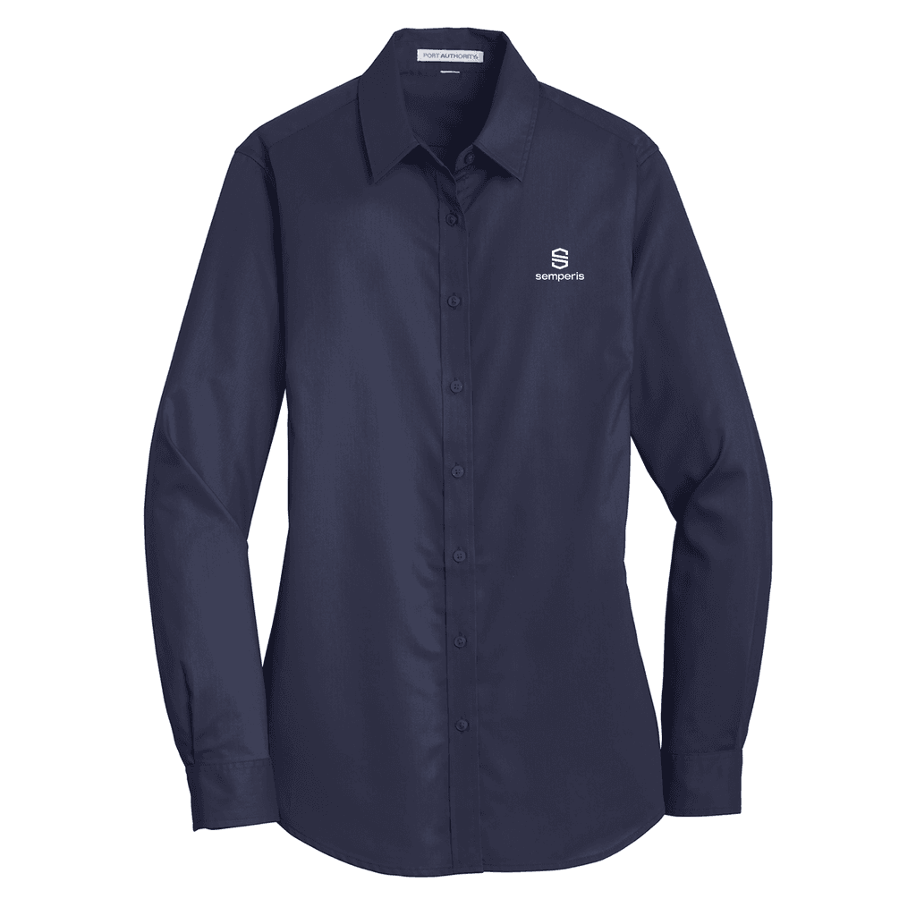 Port Authority® Women's SuperPro™ Twill Shirt - Semperis USA