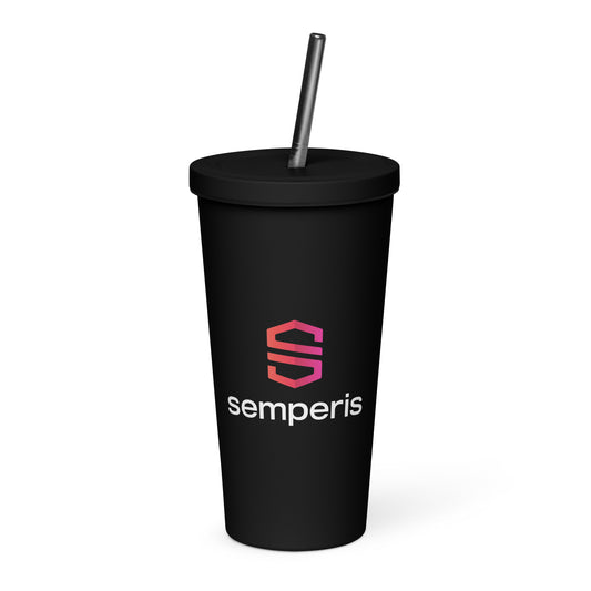 Insulated tumbler with a straw - Europe