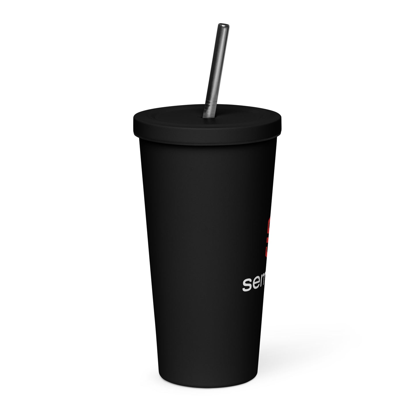 Insulated tumbler with a straw -S&I