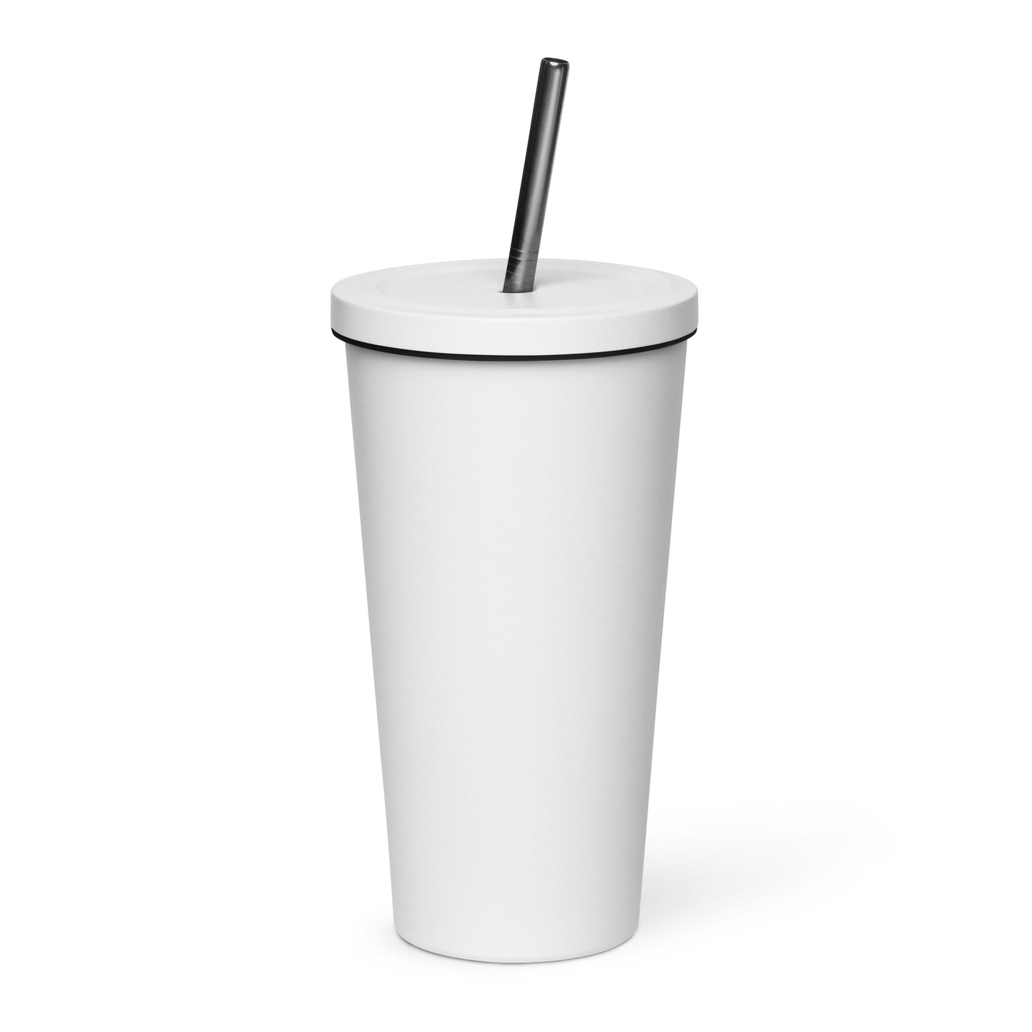 Insulated tumbler with a straw -S&I