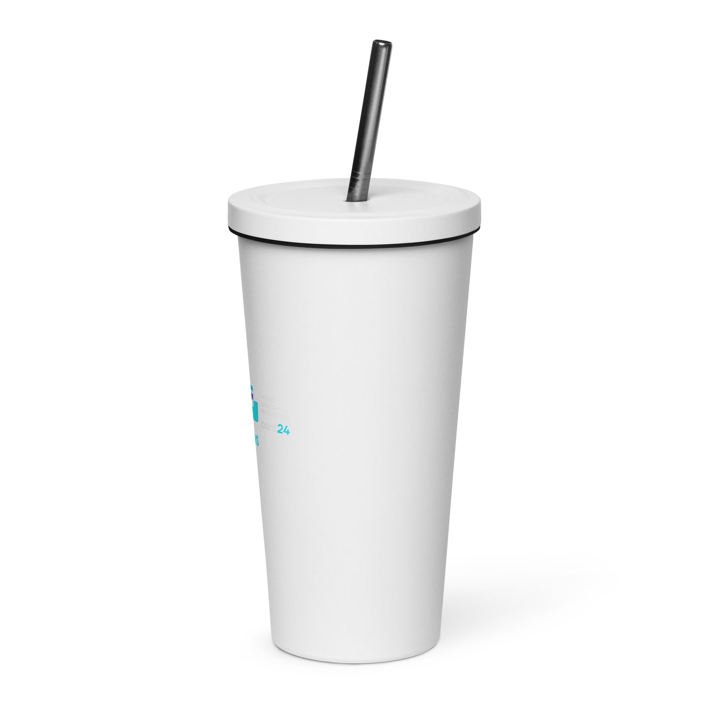 Insulated tumbler with straw - NOLA