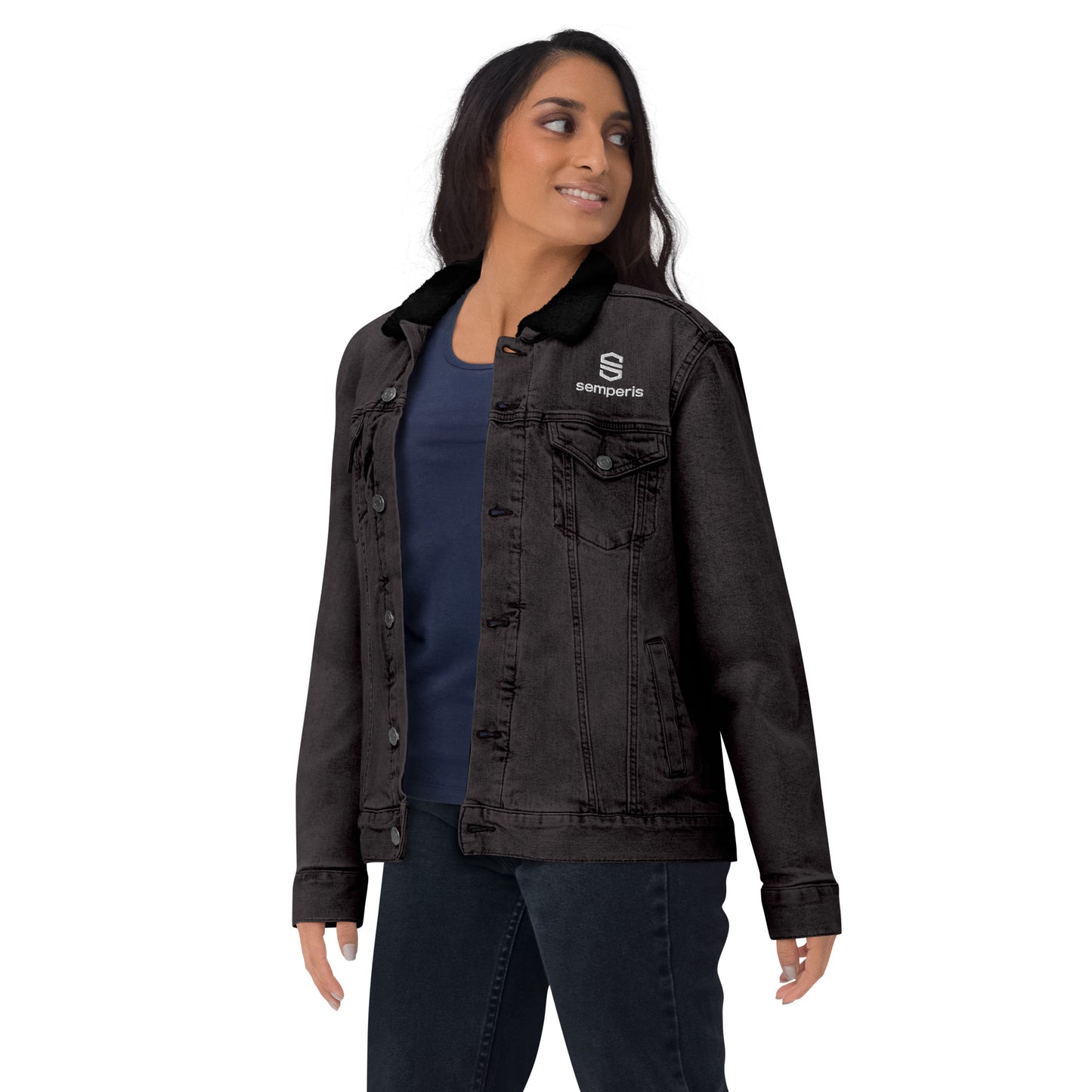 Unisex Sherpa Denim Jacket - Canada