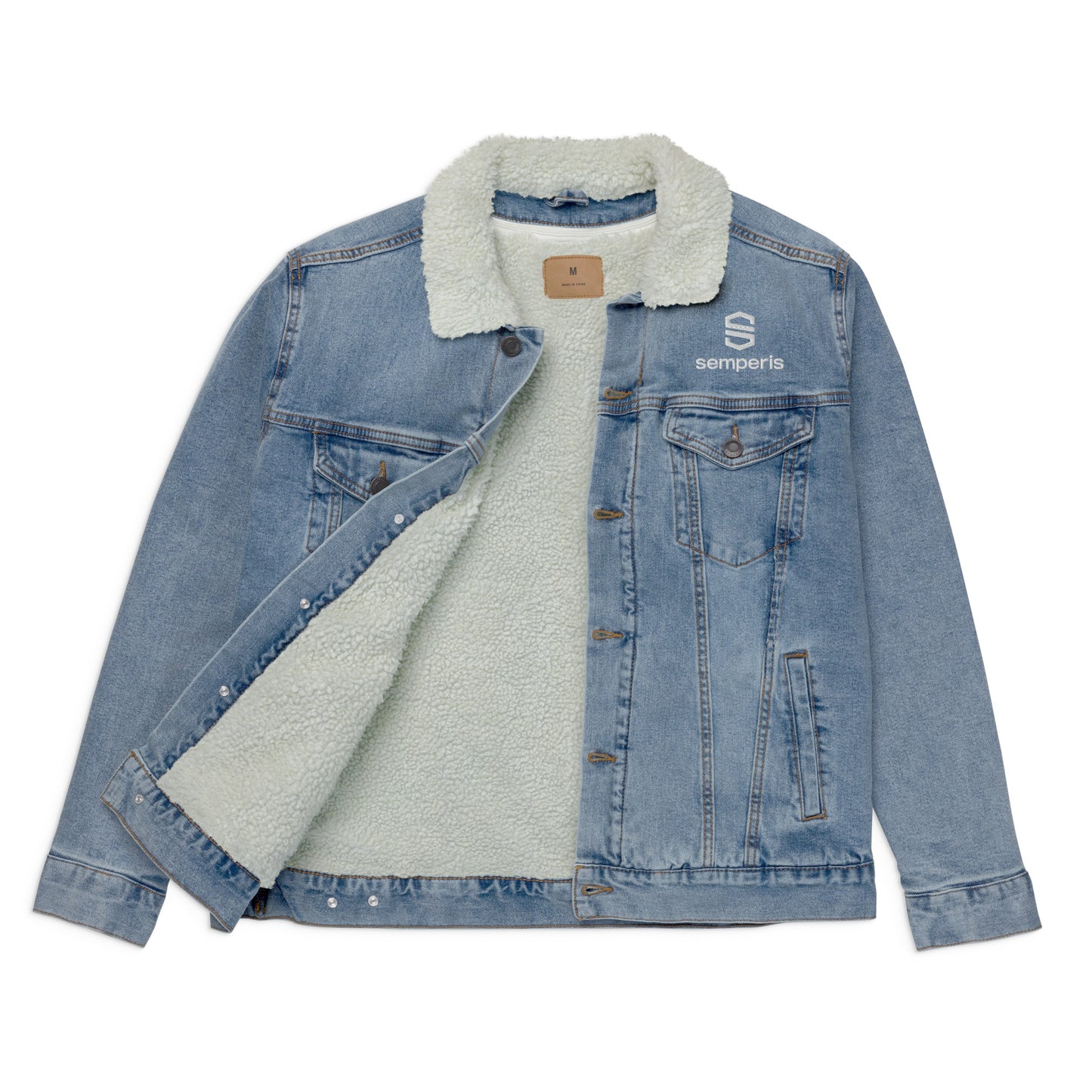 Unisex Sherpa Denim Jacket - Europe