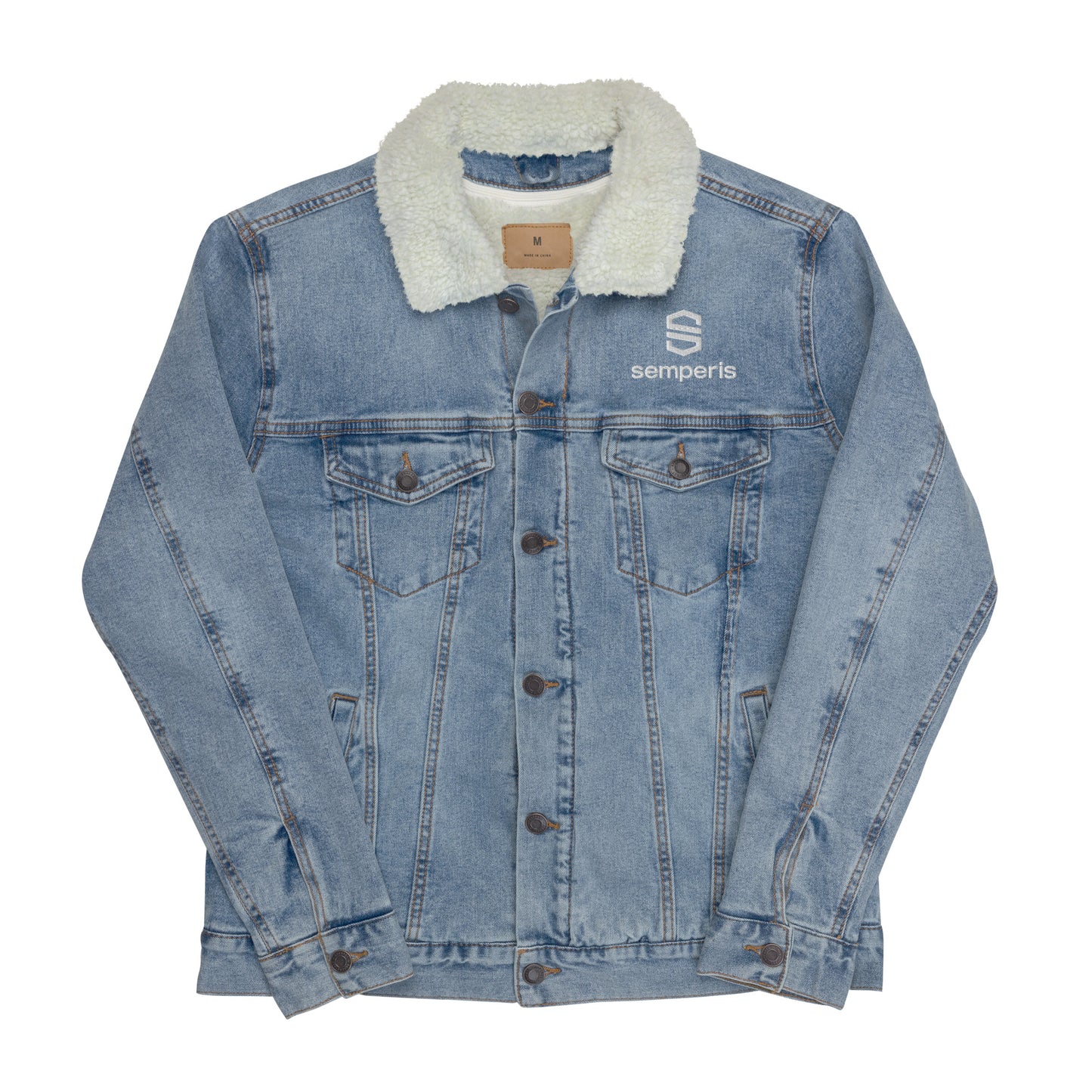 Unisex Sherpa Denim Jacket - Europe