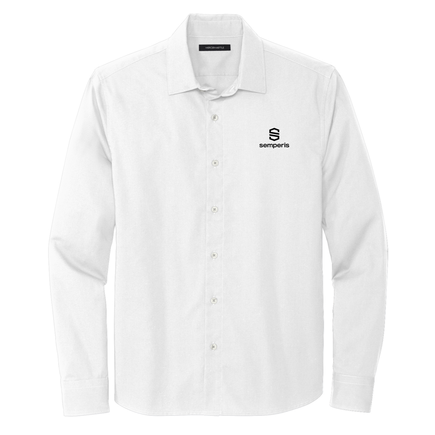 Mercer+Mettle® Long Sleeve Stretch Woven Shirt - Global