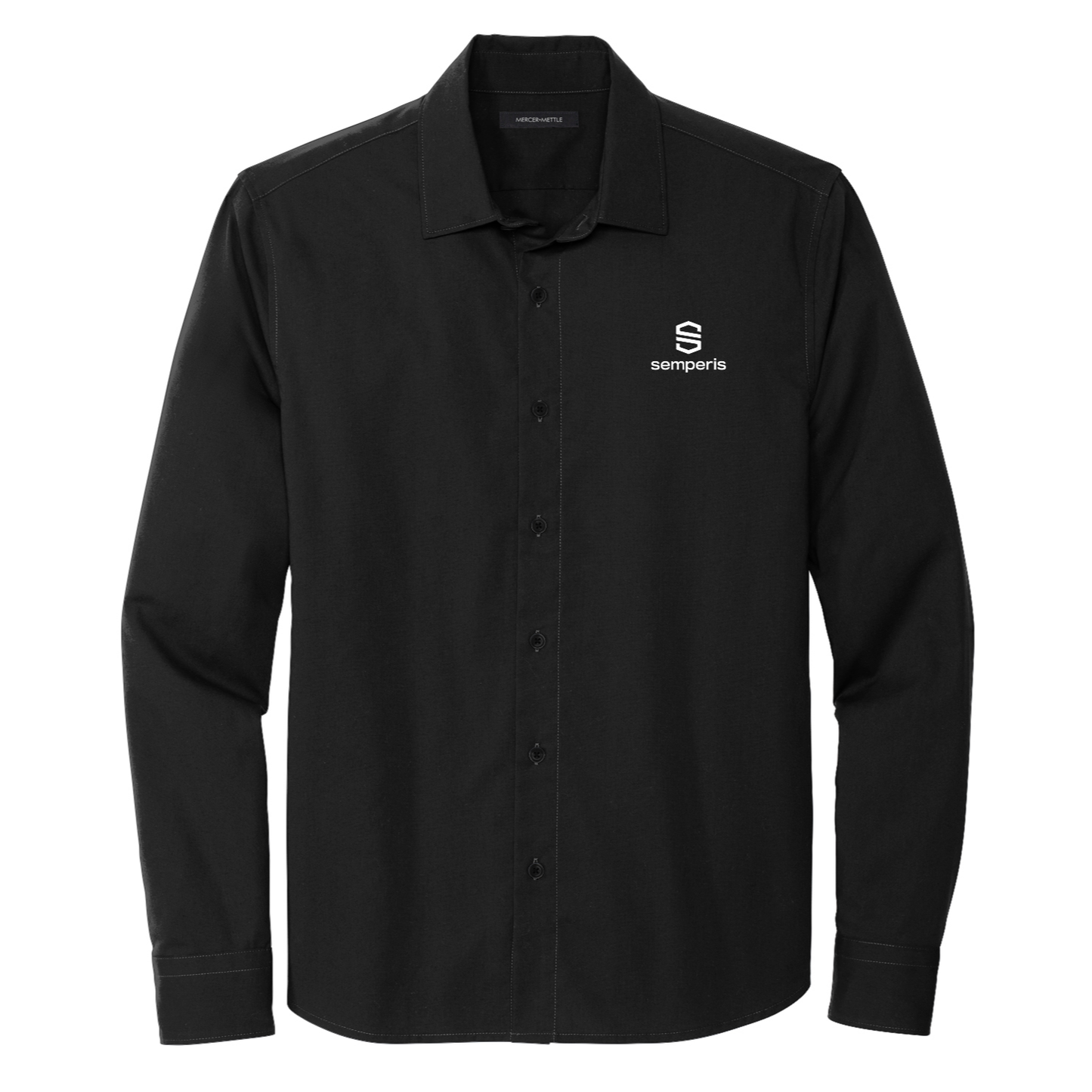 Mercer+Mettle® Long Sleeve Stretch Woven Shirt - Global