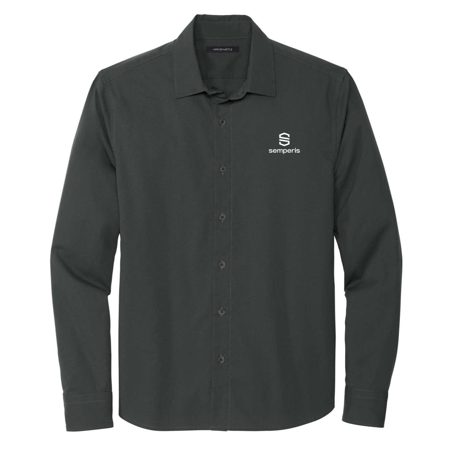 Mercer+Mettle® Long Sleeve Stretch Woven Shirt - Global