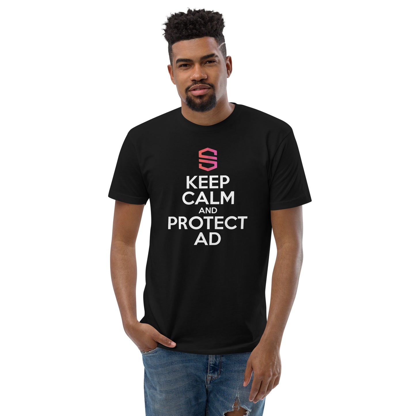 Unisex "Keep Calm and Protect AD" T-shirt - 100% Cotton