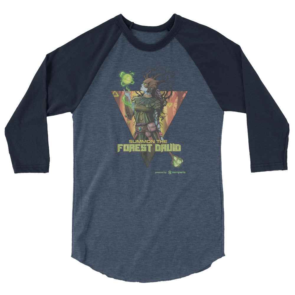 Unisex "Forest Druid" 3/4 sleeve raglan shirt - USA