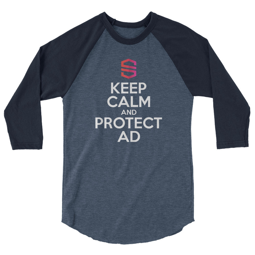 Unisex "Keep Calm" 3/4 sleeve raglan shirt - Canada