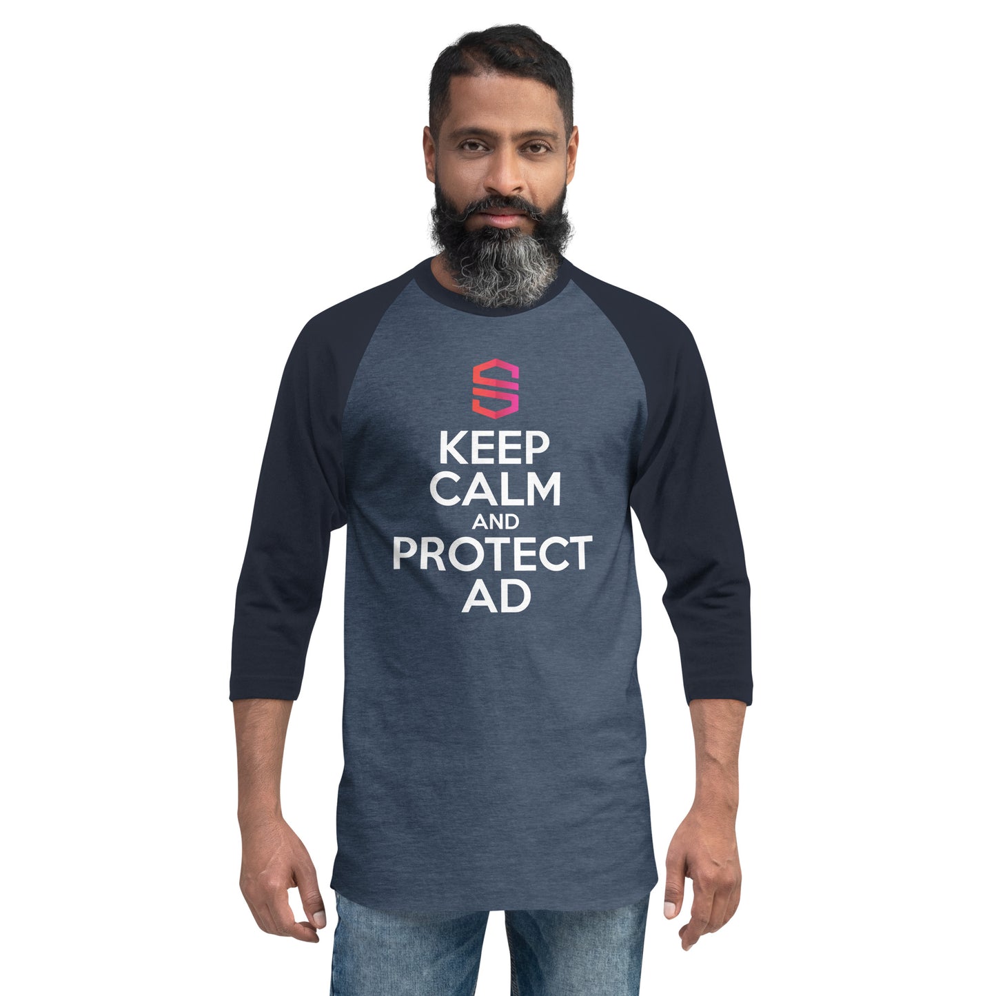 Unisex "Keep Calm" 3/4 sleeve raglan shirt - Canada