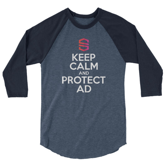 Unisex "Keep Calm" 3/4 sleeve raglan shirt - S&I