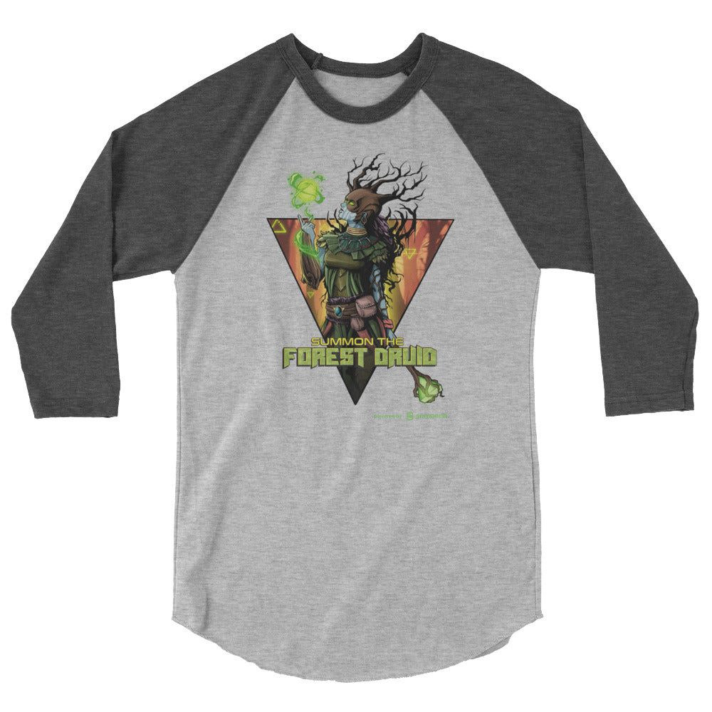 Unisex "Forest Druid" 3/4 sleeve raglan shirt - USA