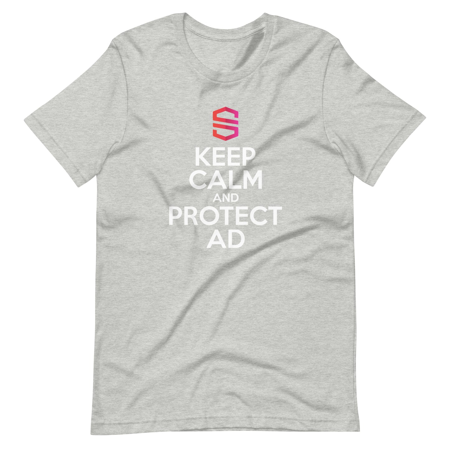 Unisex "Keep Calm and Protect AD" T-shirt - 100% Cotton - Europe