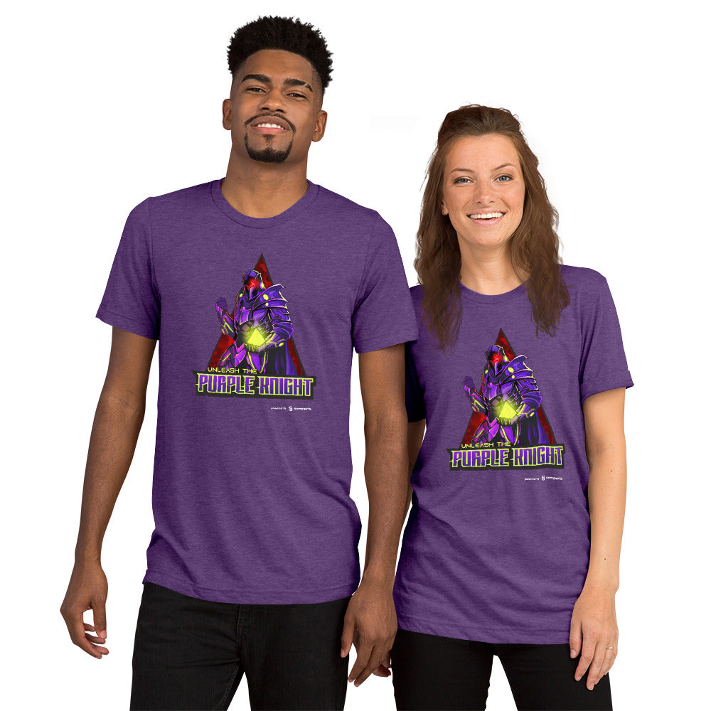 Unisex Purple Knight T-shirt - Extra-soft Tri-blend - Canada – Semperis  Swag Store
