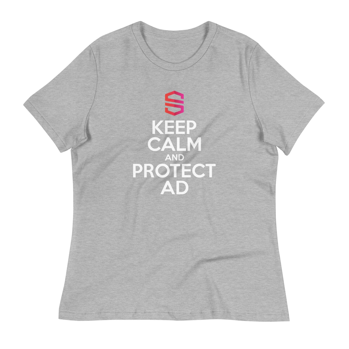 Women's "Keep Calm and Protect AD" T-shirt - 100% Cotton