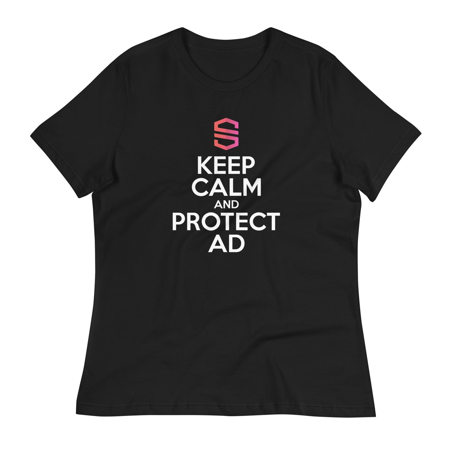 Women's "Keep Calm and Protect AD" T-shirt - 100% Cotton