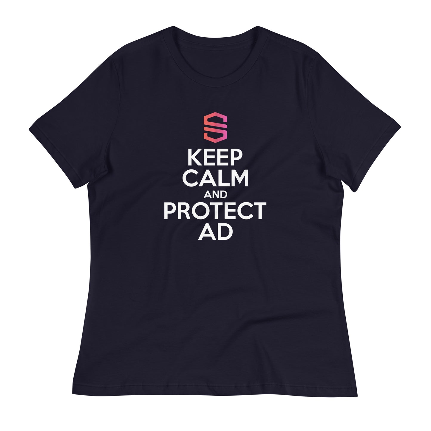 Women's "Keep Calm and Protect AD" T-shirt - 100% Cotton