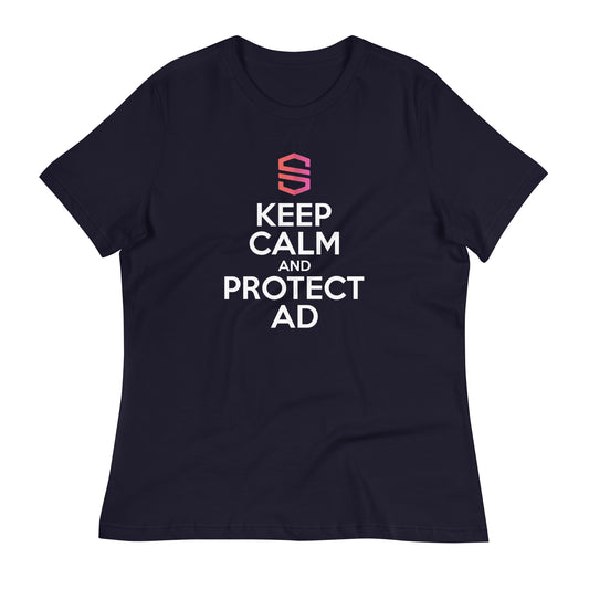 Women's "Keep Calm and Protect AD" T-shirt - 100% Cotton