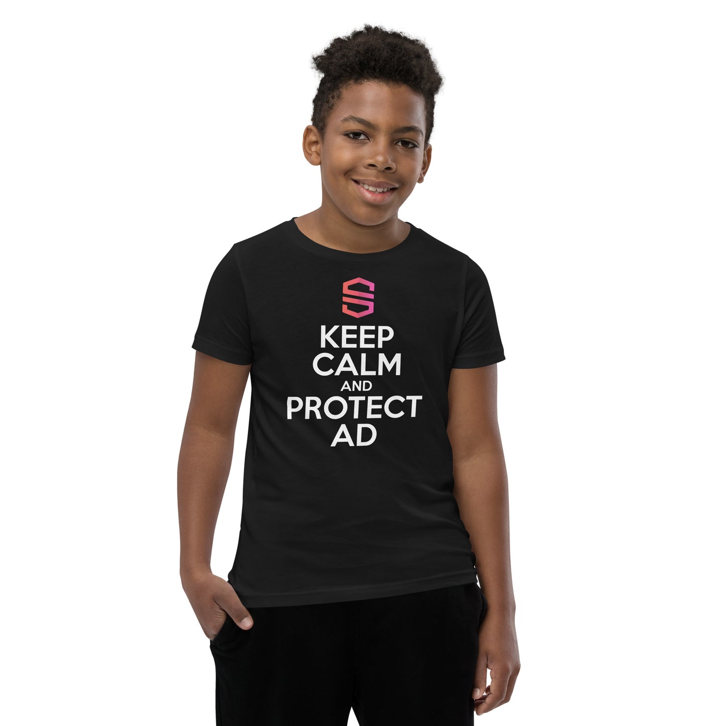 Youth "Keep Calm and Protect AD" T-shirt - 100% Cotton - Europe