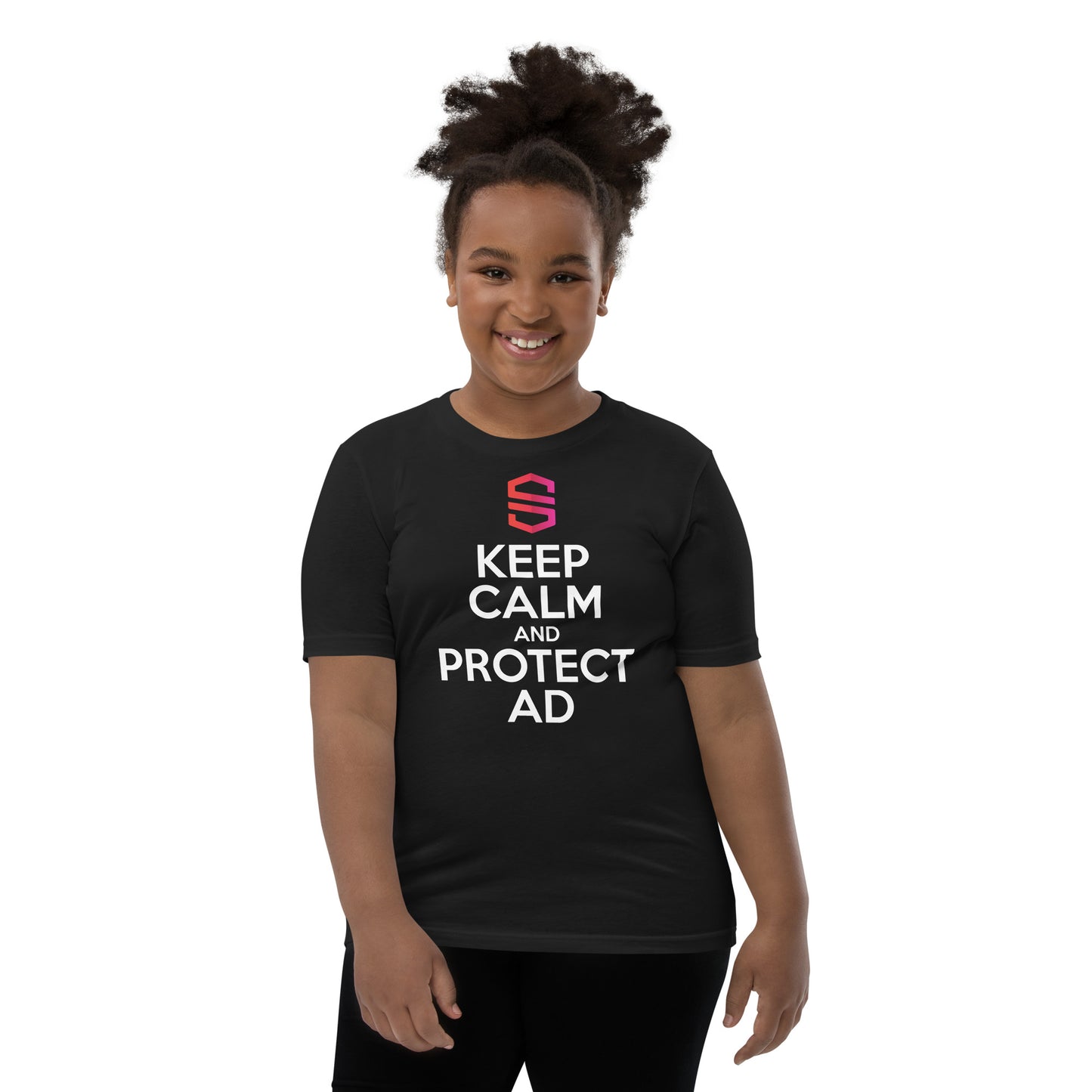 Youth "Keep Calm and Protect AD" T-shirt - 100% Cotton - S&I