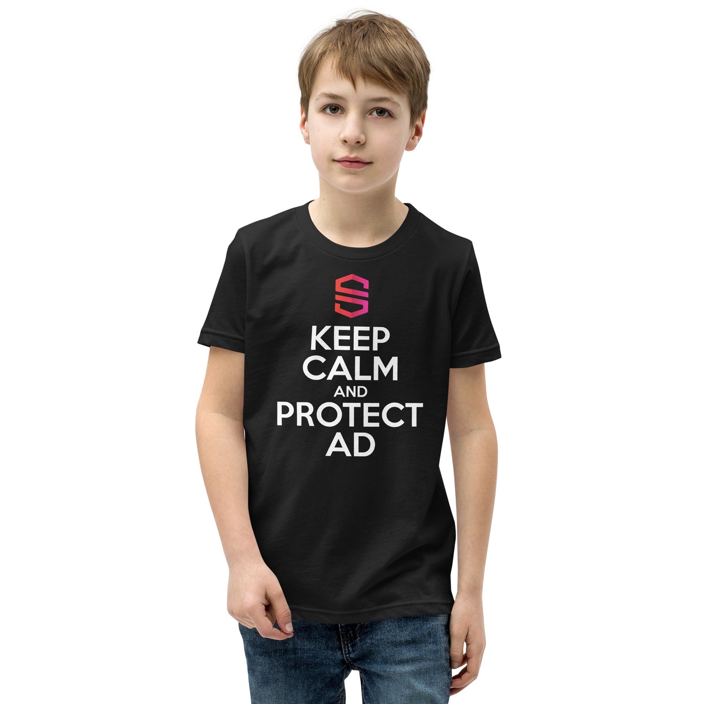 Youth "Keep Calm and Protect AD" T-shirt - 100% Cotton - S&I