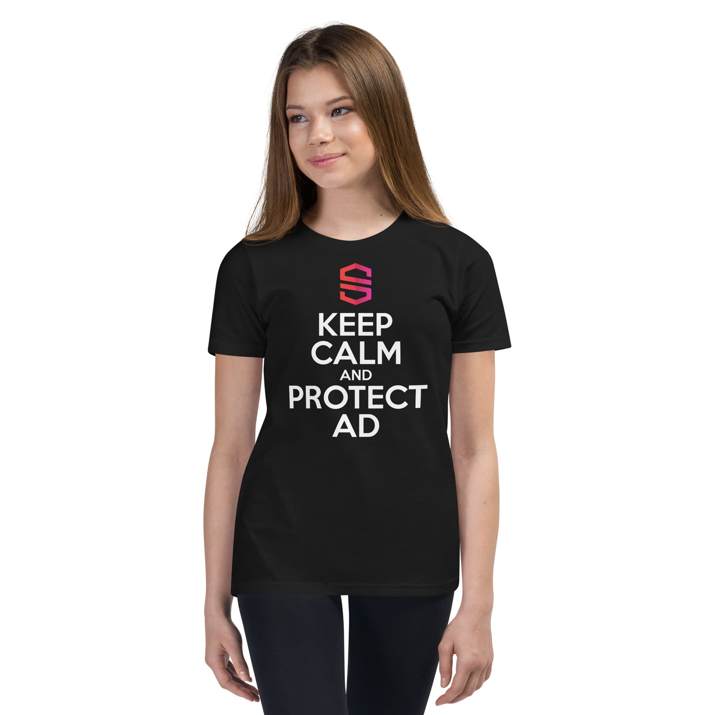 Youth "Keep Calm and Protect AD" T-shirt - 100% Cotton - Canada