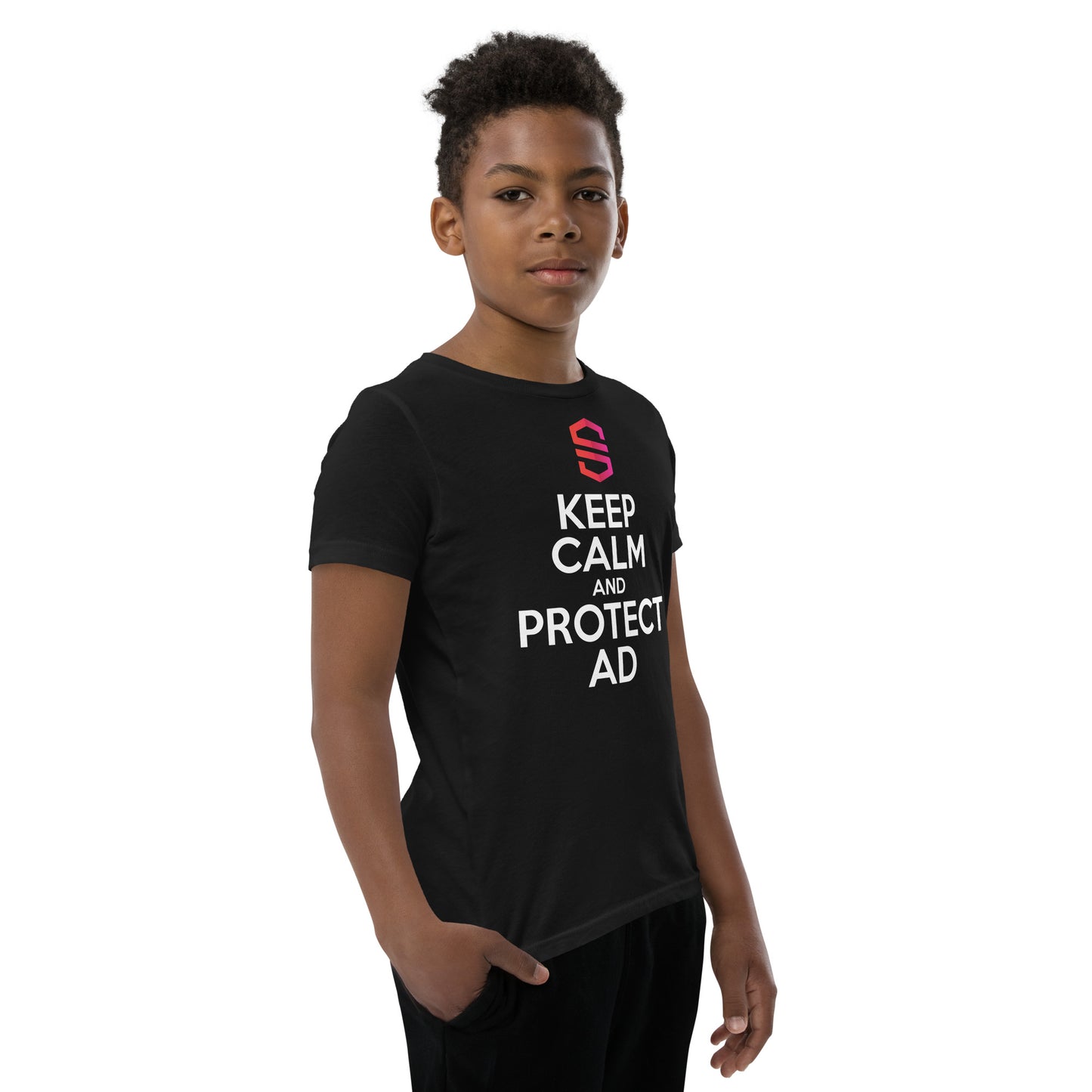 Youth "Keep Calm and Protect AD" T-shirt - 100% Cotton - S&I