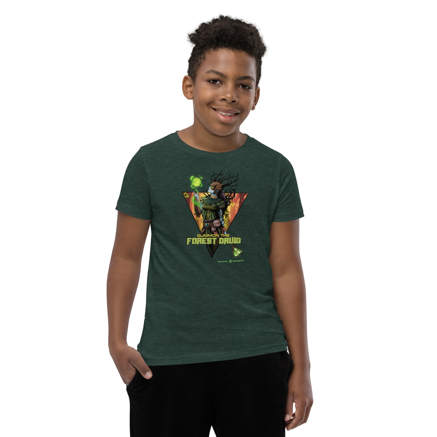 Youth "Forest Druid" T-shirt - 100% Cotton