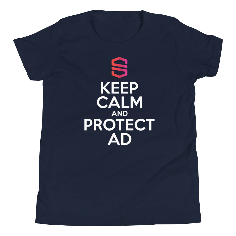 Youth "Keep Calm and Protect AD" T-shirt - 100% Cotton