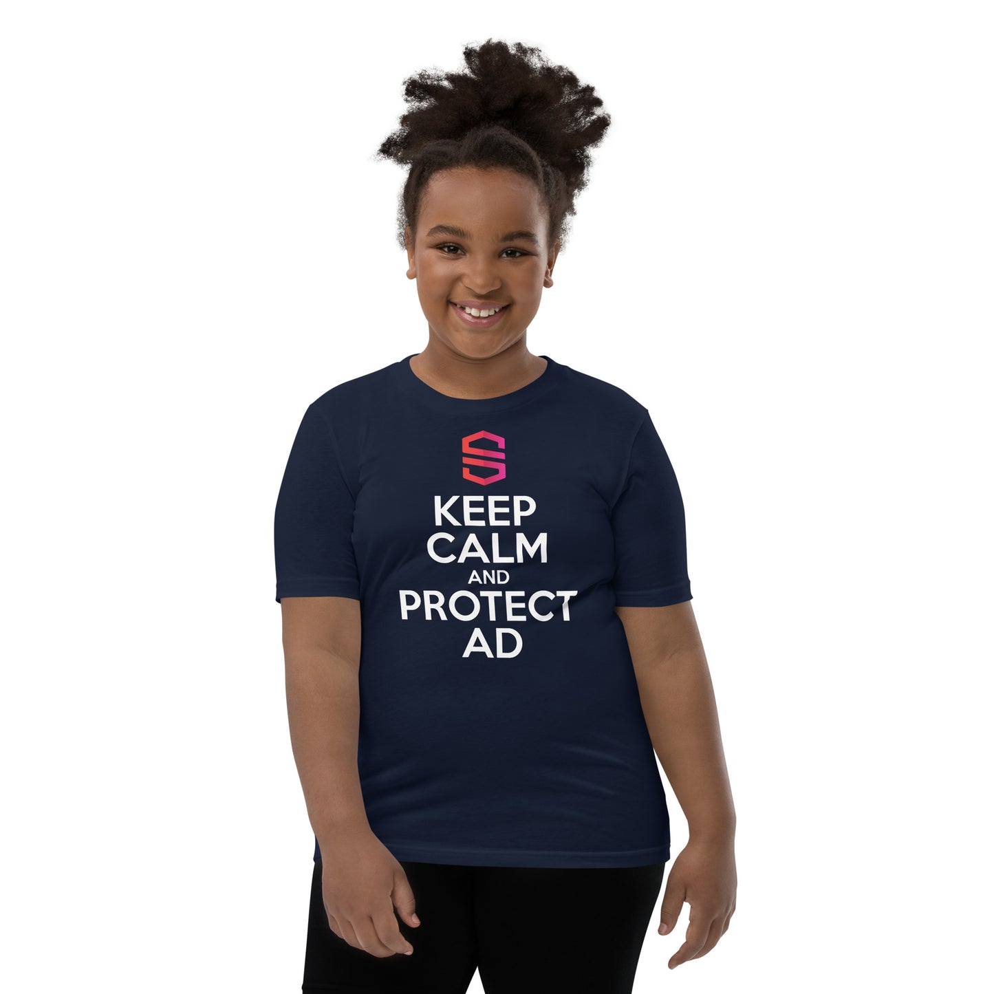 Youth "Keep Calm and Protect AD" T-shirt - 100% Cotton