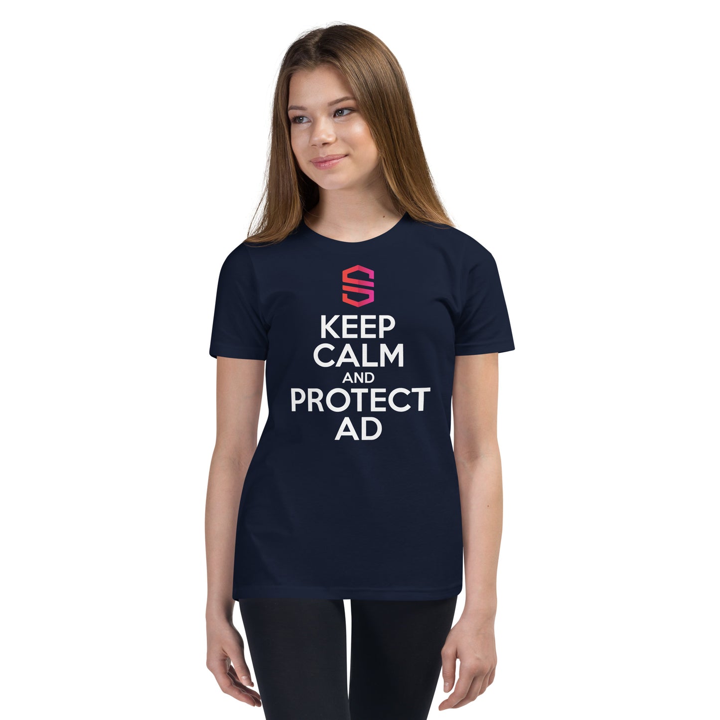 Youth "Keep Calm and Protect AD" T-shirt - 100% Cotton